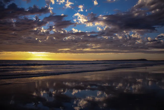 Sunsets pop on Matanchen Beach