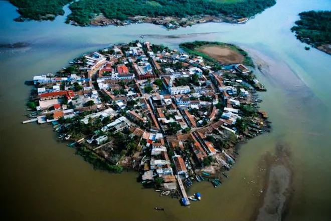 magical island and village of Mexcaltitlan